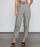 Chic Stunner High Waist Plaid Pants