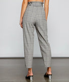 Chic Stunner High Waist Plaid Pants