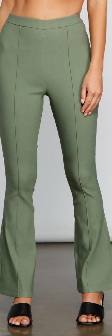 Chic Vibes High Waist Bootcut Pants