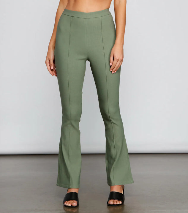 Chic Vibes High Waist Bootcut Pants