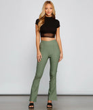 Chic Vibes High Waist Bootcut Pants
