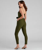 One Hit Wonder Surplice Tie Jumpsuit