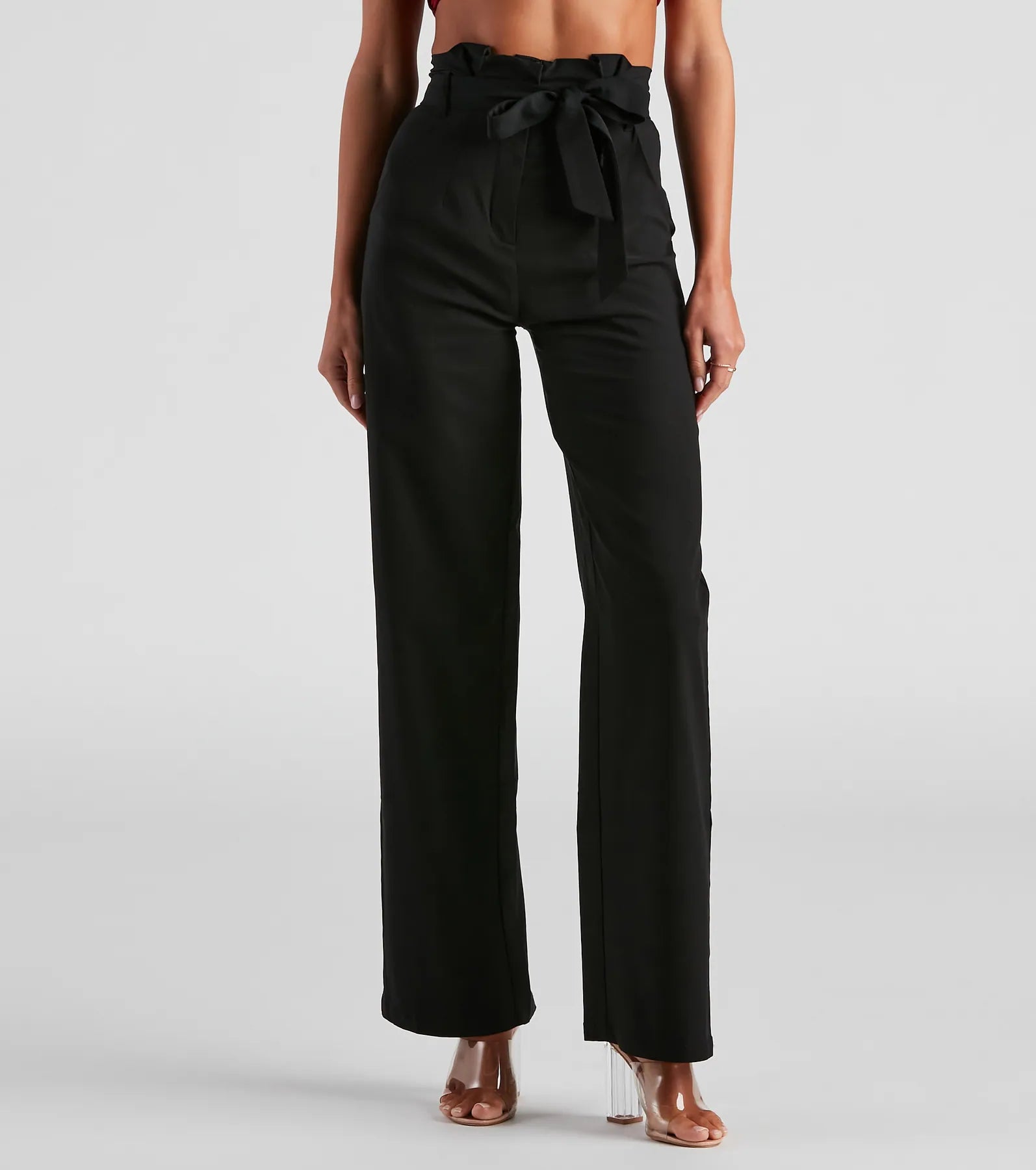So Poised Paper Bag Wide Leg Pants | Windsor
