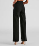 So Poised Paper Bag Wide Leg Pants