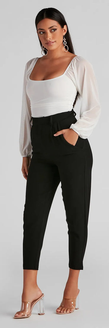 Feeling Poised Woven Trousers