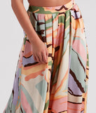 Bring The Heat Printed Wide-Leg Pants