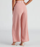 Flip In Reverse Belted Trouser Pants