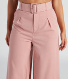 Flip In Reverse Belted Trouser Pants