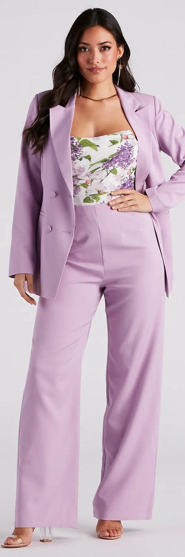 She Means Business Wide-Leg Pants