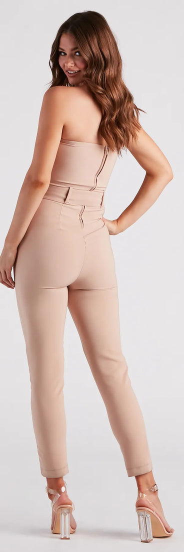 Sophiscated Chic Belted Jumpsuit