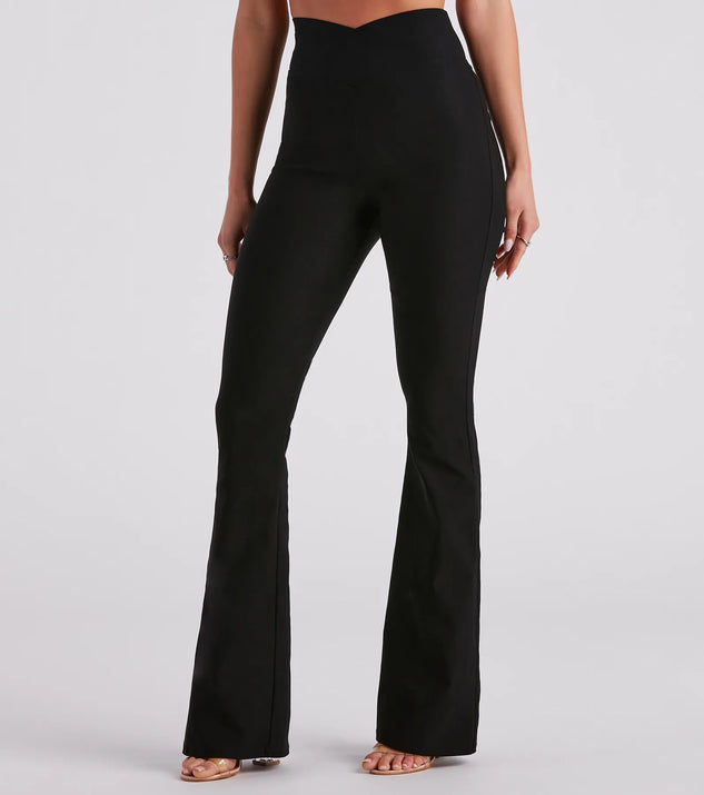 Cross The Line V-Waist Bootcut Pants | Windsor