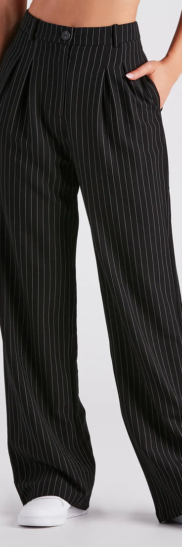 Stylish Strut Pinstripe Trouser Pants
