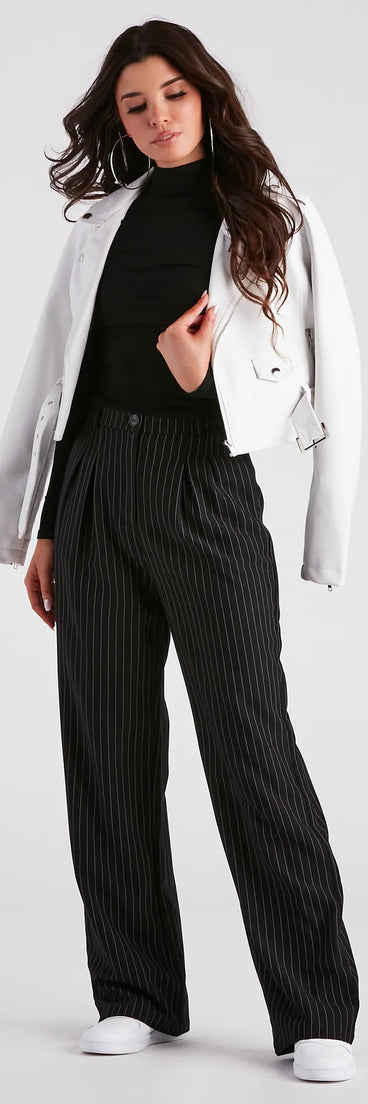 Stylish Strut Pinstripe Trouser Pants