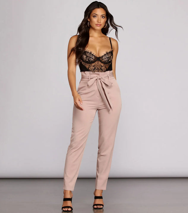 Essential Tapered Paper Bag Pants | Windsor