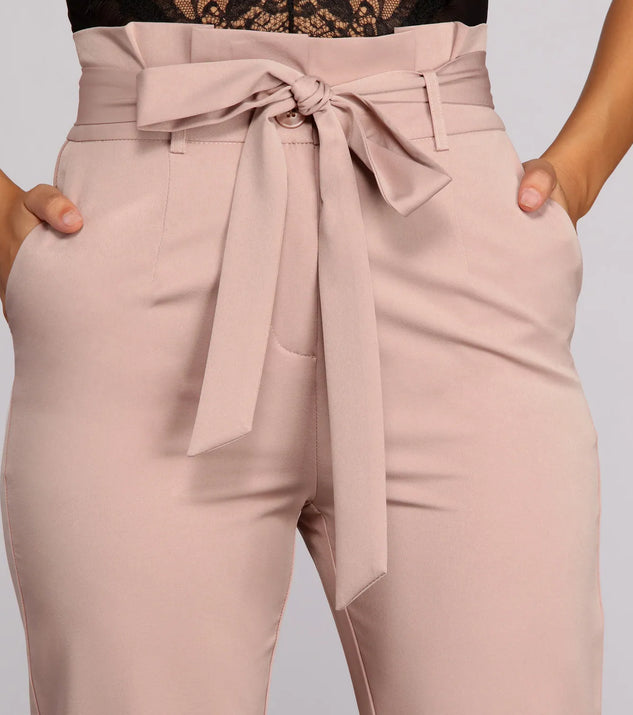 Essential Tapered Paper Bag Pants | Windsor