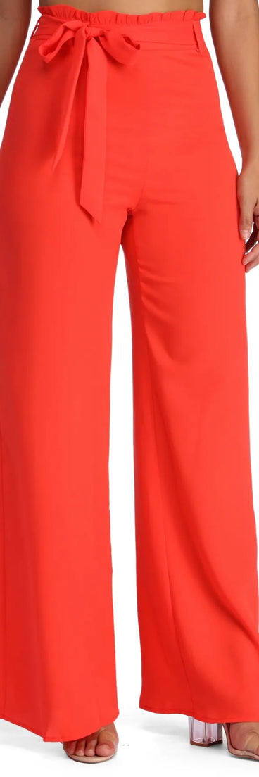 Stylishly Sealed Paper Bag Pants