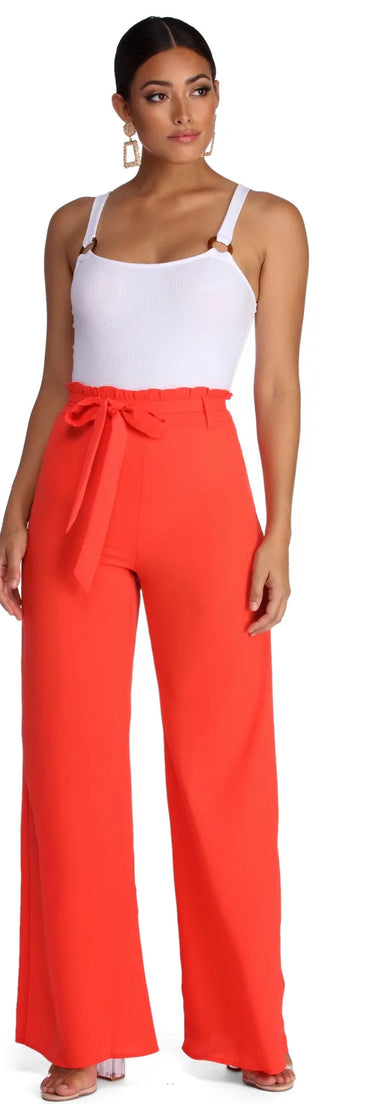 Stylishly Sealed Paper Bag Pants