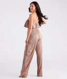 Happy Hour Chic Strapless Plisse Jumpsuit
