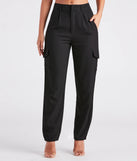 Cool Sophistication High Rise Cargo Trouser Pants