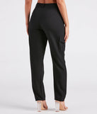 Cool Sophistication High Rise Cargo Trouser Pants
