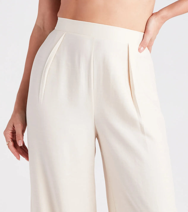 【COSYHARU】Monet wide slacks Women's Brushed Bamboo Wide Leg Pull-On Pants | Cozy Earth