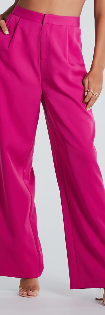 Chic And Elevated Woven Trouser Pants