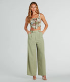 Like Clockwork High-Rise Wide-Leg Trouser Pants