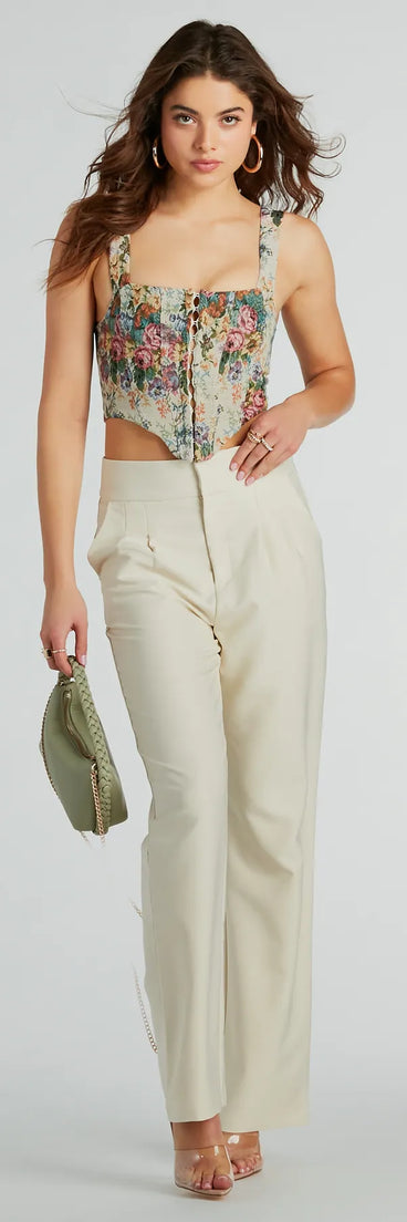 Sophisticated Moment Straight Leg Trouser Pants