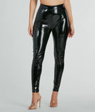 Baddie Era Patent Faux Leather Leggings