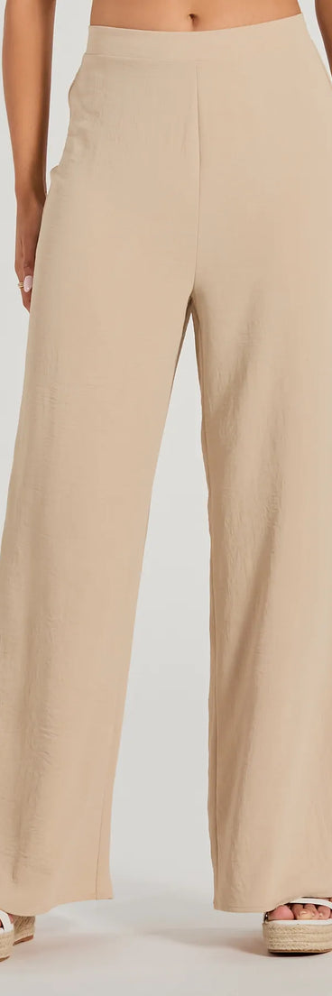Refresh your fall closet with stylish women's pants like the Call The Shots High-Rise Wide-Leg Pants in a sleek fabric and a pant leg style that makes your look unique.