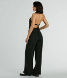 Trendsetting Babe Collared Zip-Front Cargo Jumpsuit