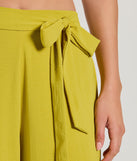 Coastal Style Woven Tie-Waist Wide-Leg Pants
