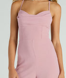 Effortless Allure Lace-Up Woven Wide-Leg Jumpsuit