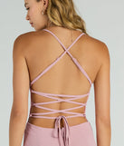 Effortless Allure Lace-Up Woven Wide-Leg Jumpsuit