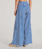 Festive Fun High-Rise Striped Palazzo Pants