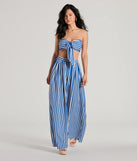 Festive Fun High-Rise Striped Palazzo Pants