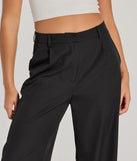 Create bold, fashion-forward looks for spring or summer with the Chic City High-Rise Trouser Pants in black, a must-have piece from Windsor’s collection of stylish bottoms for women.