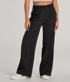 Create bold, fashion-forward looks for spring or summer with the Chic City High-Rise Trouser Pants in black, a must-have piece from Windsor’s collection of stylish bottoms for women.