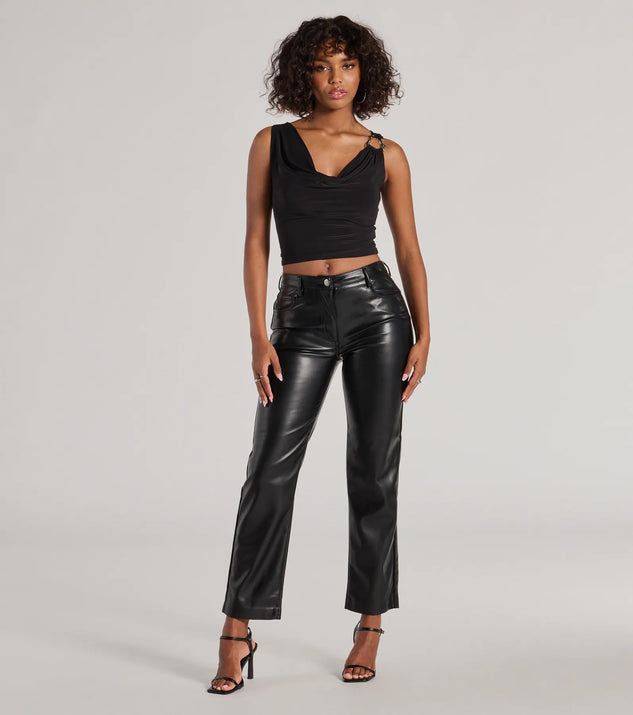 
Upgrade your style game for 2025 with the Nine To Five Straight-Leg Crepe Trouser Pants in red, perfect for any fashion-forward wardrobe.