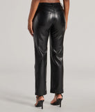 The Ready For Glam Faux Leather Pants is a trendy women's bottom in black, designed with modern details and alluring textures to complete chic outfits for 2025.