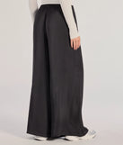 The Laidback Luxe Wide-Leg Palazzo Pants is a trendy women's bottom in black, designed with modern details and alluring textures to complete chic outfits for 2025.