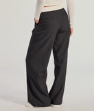 The First Look Contrast Wide-Leg Pants is a trendy women's bottom in black, designed with modern details and alluring textures to complete chic outfits for 2025.