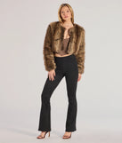 The Bring The Drama Flared High-Waist Pants in black is an elevated pick for your best outfit yet, effortlessly delivering a polished look that's sure to turn heads at any celebration.