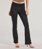 The Bring The Drama Flared High-Waist Pants in black is an elevated pick for your best outfit yet, effortlessly delivering a polished look that's sure to turn heads at any celebration.