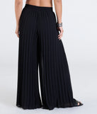 Create bold, fashion-forward looks for spring or summer with the Pretty Pleats High-Rise Chiffon Palazzo Pants in black, a must-have piece from Windsor’s collection of stylish bottoms for women.