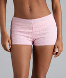 Choosing the pink shorts says you’re ready to show off in the Flirty And Fab Lace Hot Shorts, a warm-weather staple that elevates your outfit and seasonal style.