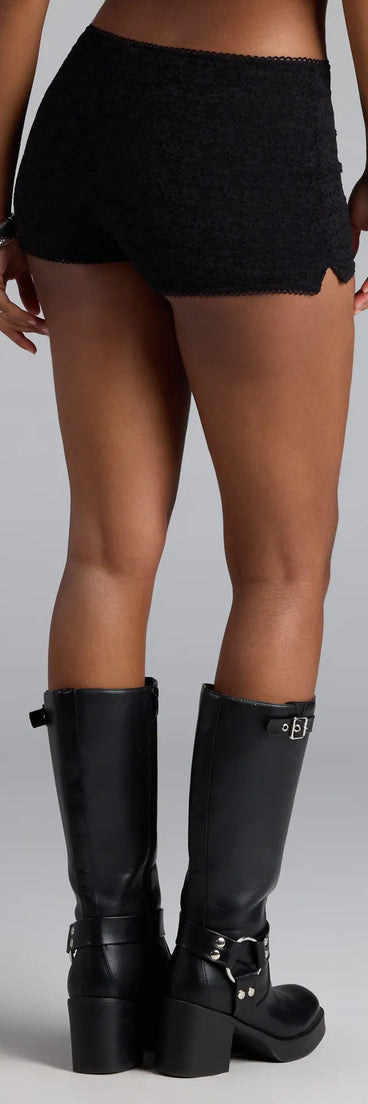 Flirty And Fab Lace Hot Shorts