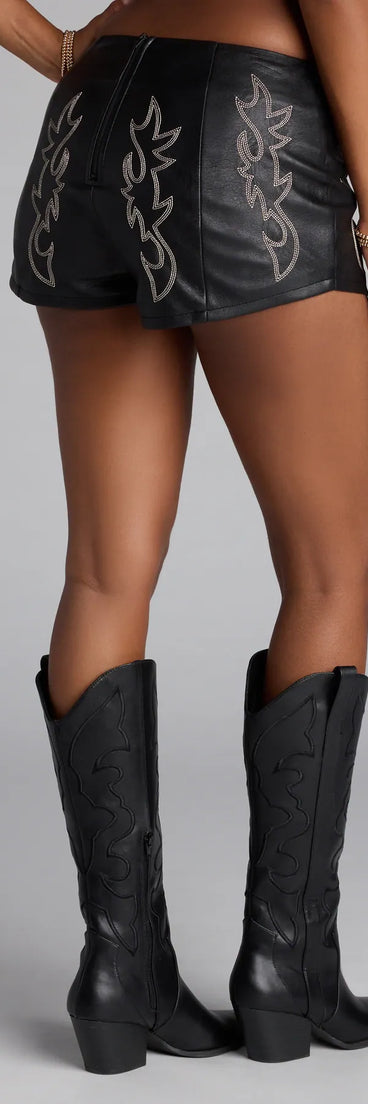 Style up your rotation with the Saddle Up Hot Girl Shorts, trendy black shorts made to anchor every outfit with attitude and ease.