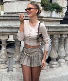 Prep School Crush Plaid Mini Skort