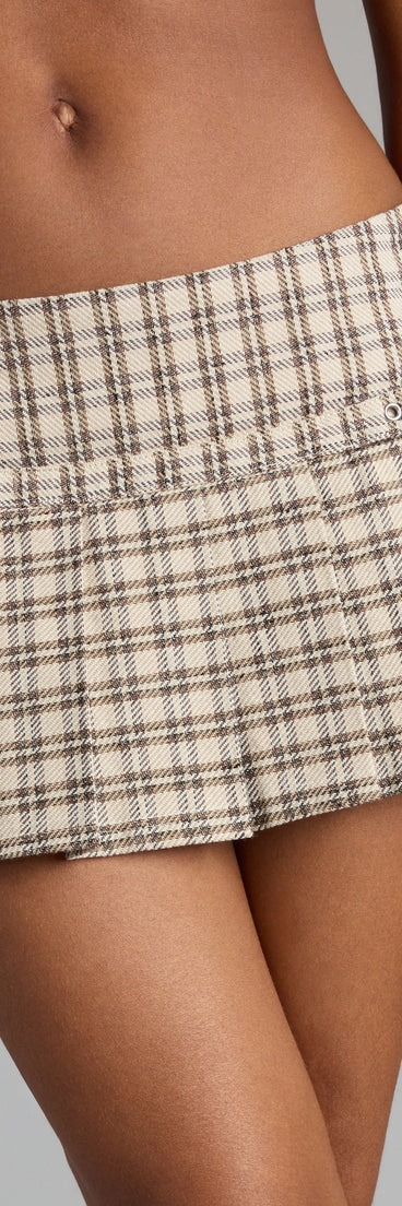 From errands to autumn evenings out, this skort keeps the vibe chic and effortless with the Prepped For Style Pleated Plaid Skort.
